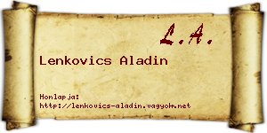 Lenkovics Aladin névjegykártya